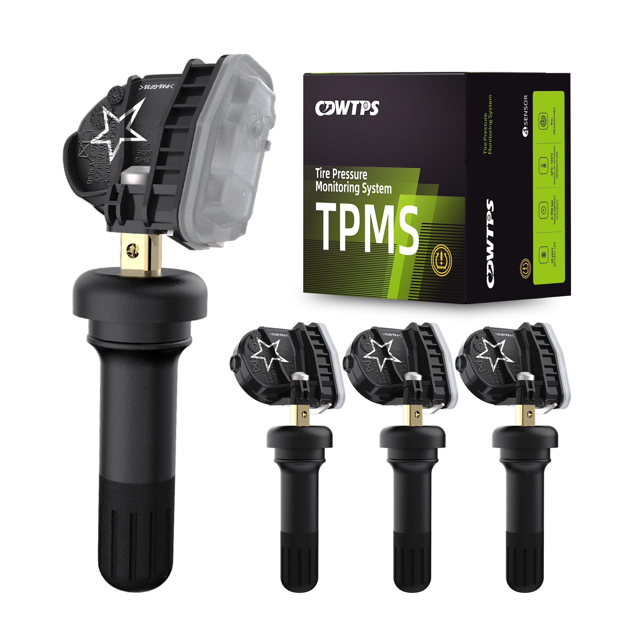 ptmys☆ Amazon.com: CDWTPS TPMS Sensor GM 4-Pack, 315MHZ Tire Pressure