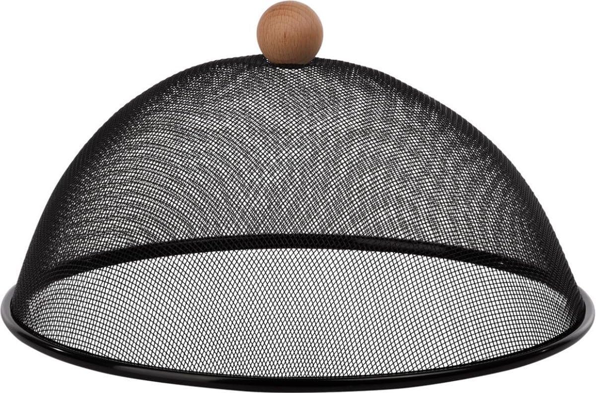 Esschert Cloche alimentaire en forme de dôme en acier inoxydable Noir