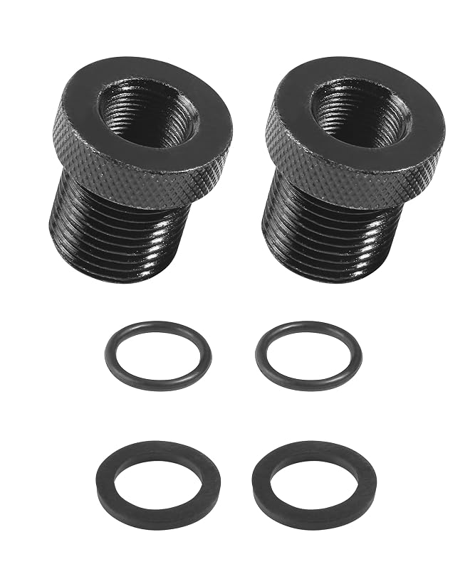 SCUARI Kit com 2 Adaptadores de Rosca 1/2-28 para 3/4-16 com Arruelas de Borracha e Protetores de Rosca