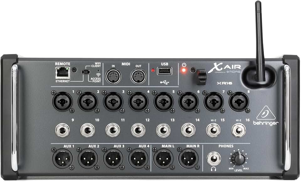 Behringer XR16 Mesa de Som Digital com 16 canais