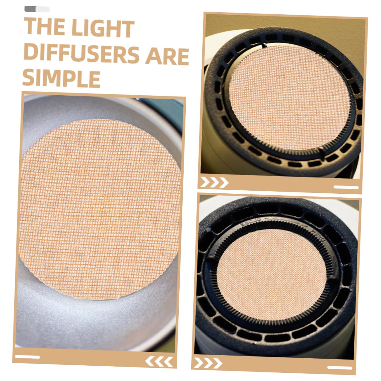 NULYLU 2pcs Spotlight Lampshade Diffuser Warm Lamp Light Diffuser Sheet Fire-resistant and Wear-resistant Eye Protection for Babies