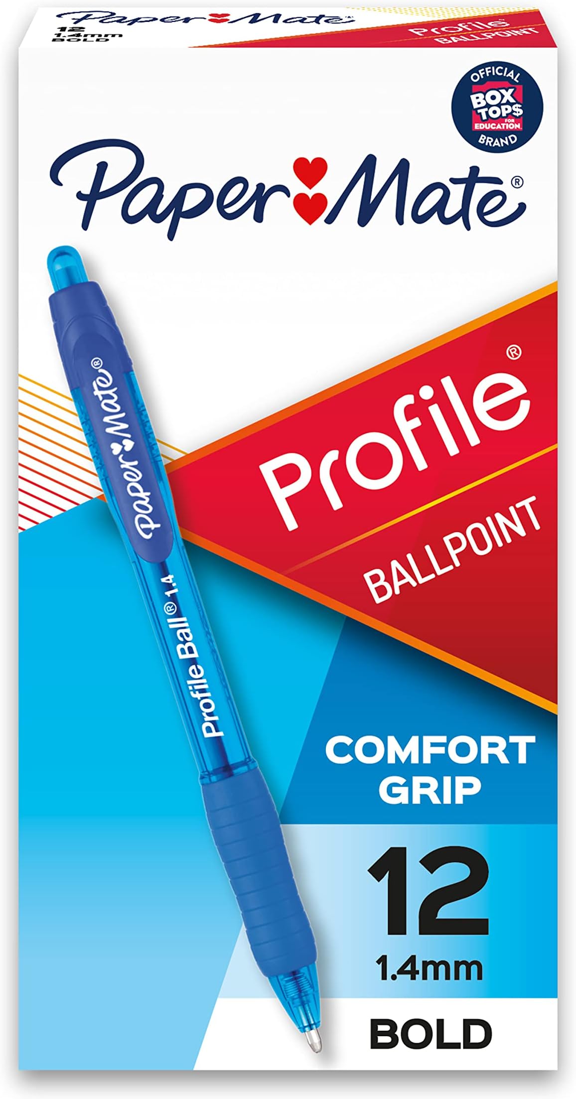 Paper Mate Profile Retractable Ballpoint Pens, Bold Point