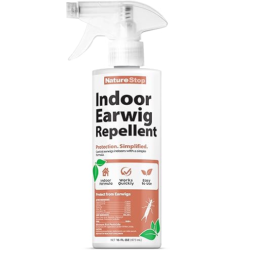 Indoor Earwig Repellent Spray, Residue-Free Earwig Deterrent for Baseboards &