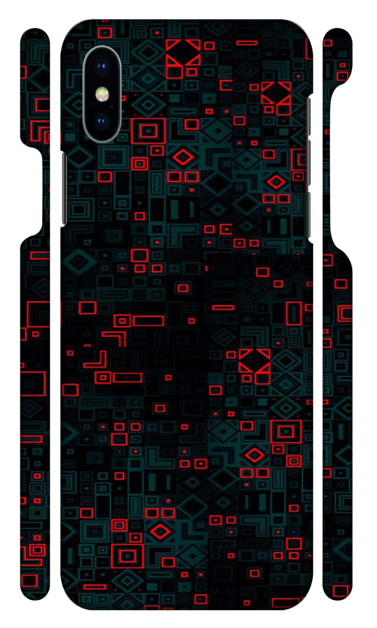 GALACOLORS 3D Printed Mobile Back Cover & Case for Pattern Designer | Protective & Premium Cover & Caser iPhone X