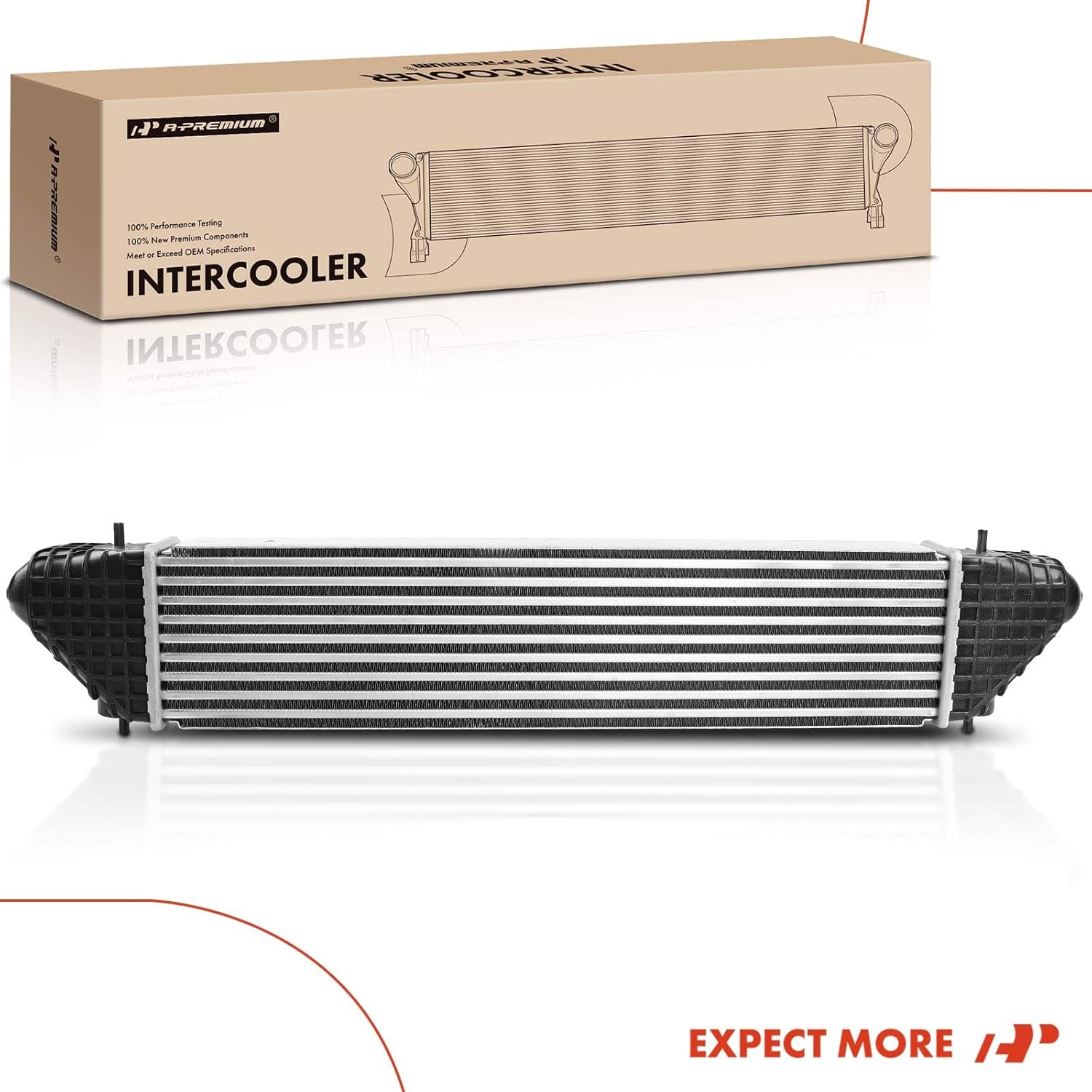 A-Premium Turbo Intercooler Compatible with Mitsubishi Eclipse Cross 2018-2020 L4 1.5L Turbocharged