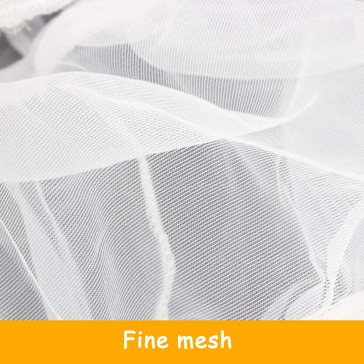 Couverture de Cage à Oiseaux, Nylon en Filet de Protection pour Cage Oiseaux Lavable, Ventilé est Antipoussière, Housses Anti Graine pour Cages à Oiseaux, Réglable 140-220cm