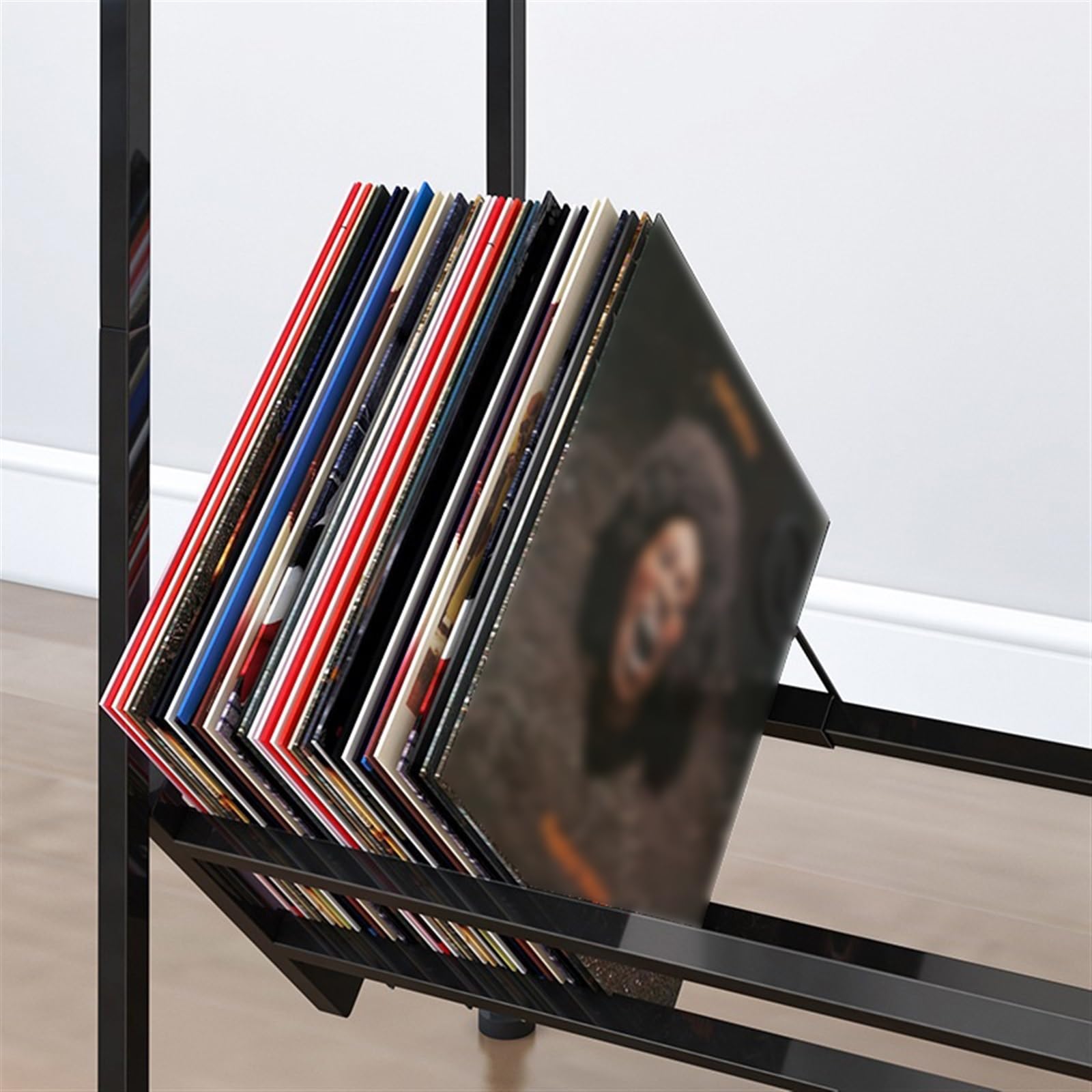 Ufficio Porta CD, tavolino creativo, disco in vinile Scaffale porta dischi | Scaffale di stoccaggio