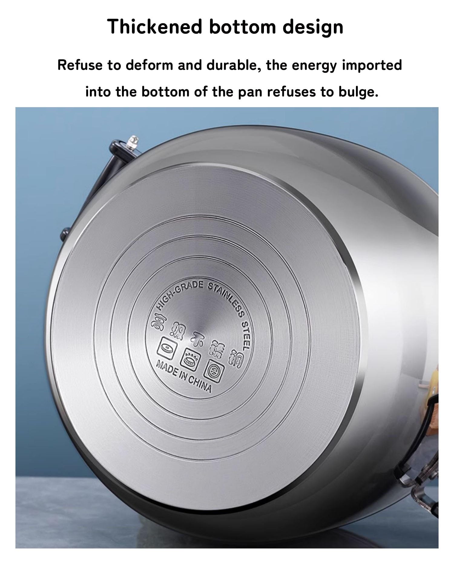 Amazon | 圧力鍋 304ステンレス鋼多用途圧力鍋業務用 4L-80L 3層底 大