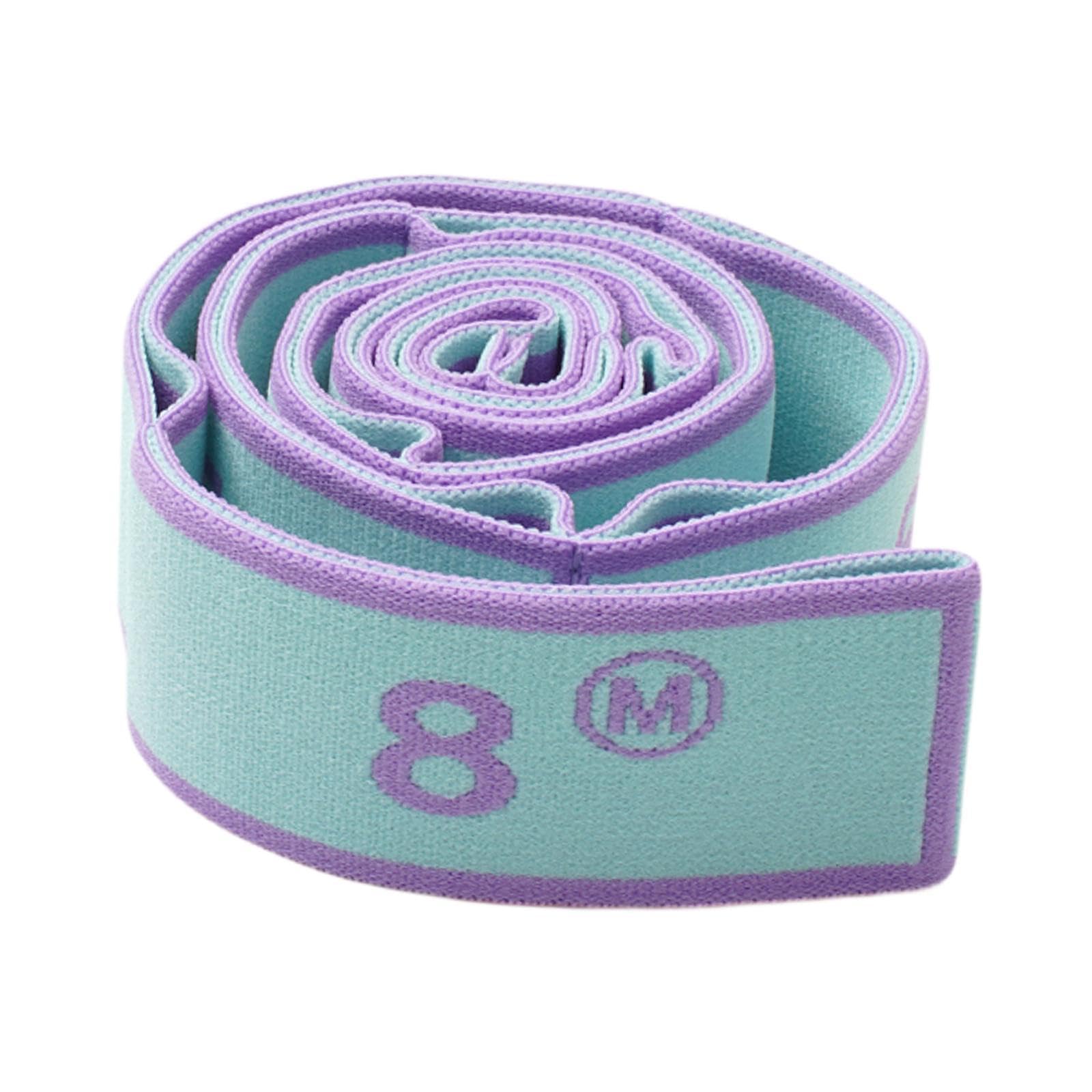 Stretch Strap Segmented Yoga Stretching Belt for Gymnastics Adults Taekwondo Blue Sporting Goods Fitness, Running & Yoga Fitness Equipment & Gear Resistance Trainers-image-48