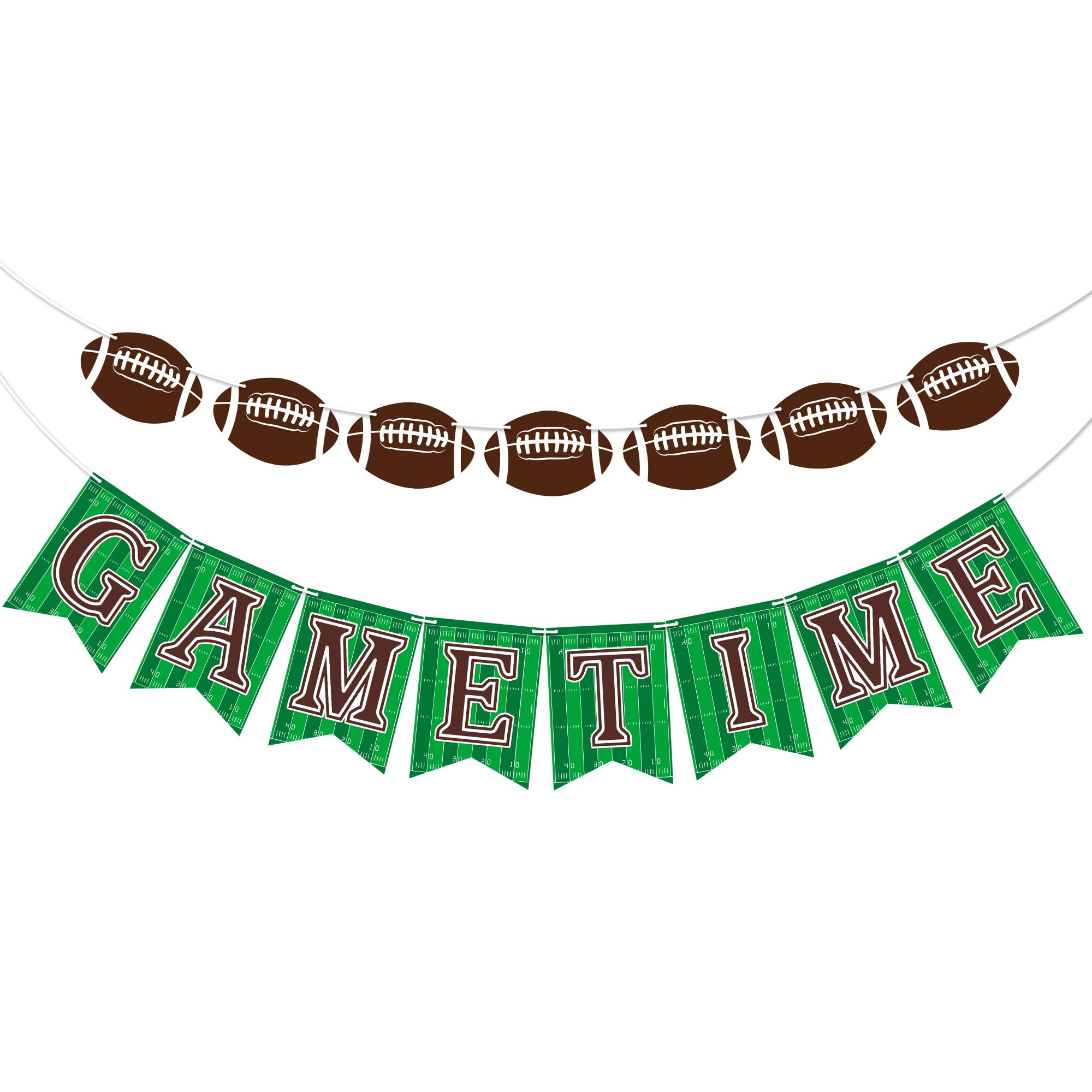 OHOME Football Party Decorations - Football Banner for Super Games Bowl - Hanging Party Favors Supplies for Indoor Home | Football Accessories Decor Backdrop for Birthday Party
