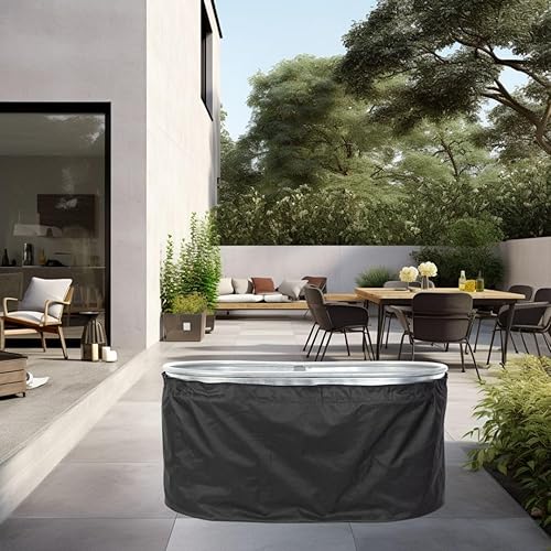 Miniatura 7 de Flowlid - Cubierta galvanizada para tanque, 4 x 2 x 2 pies, estilo Behlen, cubierta ovalada para baño de hielo