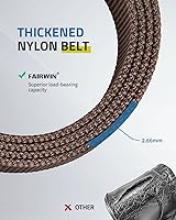 Vista 21 de FAIRWIN Cinturón táctico, cinturones de trabajo para hombres, correas militares, cinturón de red, hebilla de liberación rápida de alta resistencia