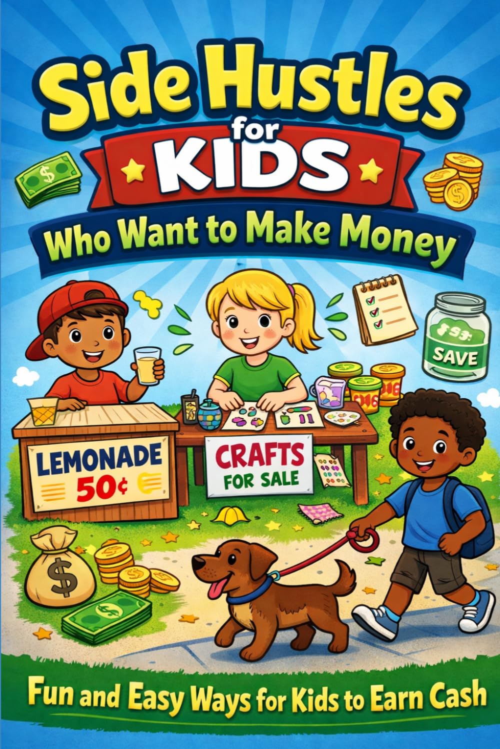 Side Hustles for Kids Who Want to Make Money: 100 Fun and Easy Ways Kids Can Earn, Save, and Learn About Entrepreneurship