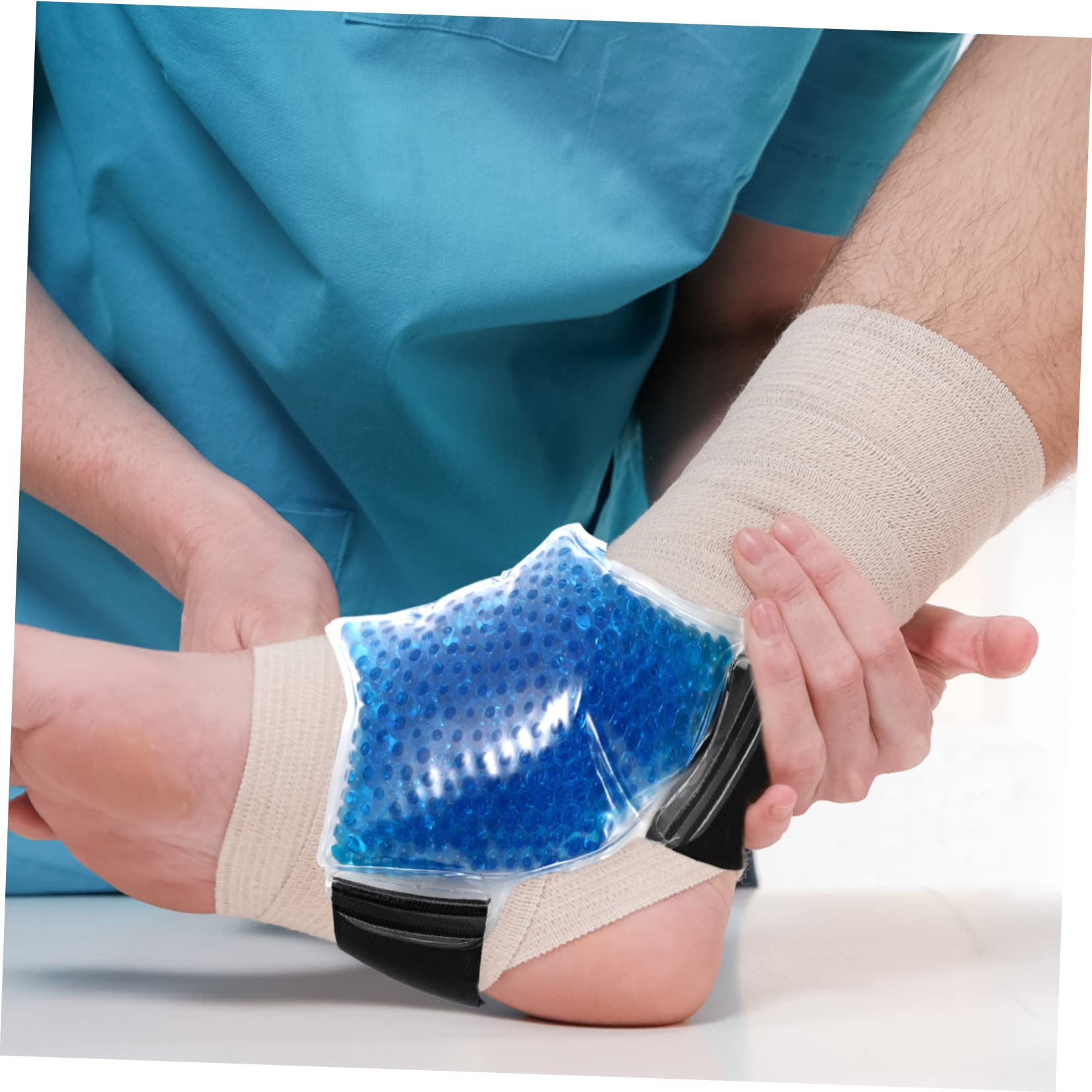 Borsa per Impacco Caldo e Freddo alla Caviglia in Gel Pvc Morbido Riutilizzabile per Sport Casa Sollievo Gonfiore Piedi e Caviglie