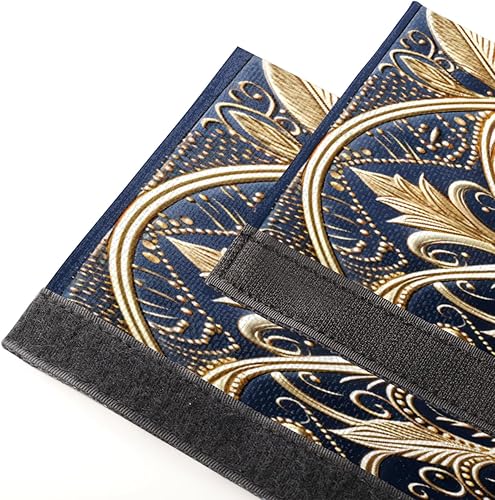 Vista 200 de Pardick Juego de 2 fundas para manija de puerta de refrigerador, huevo de madera de Pascua, lavable, para nevera, lavavajillas, Mocrowave, horno, z