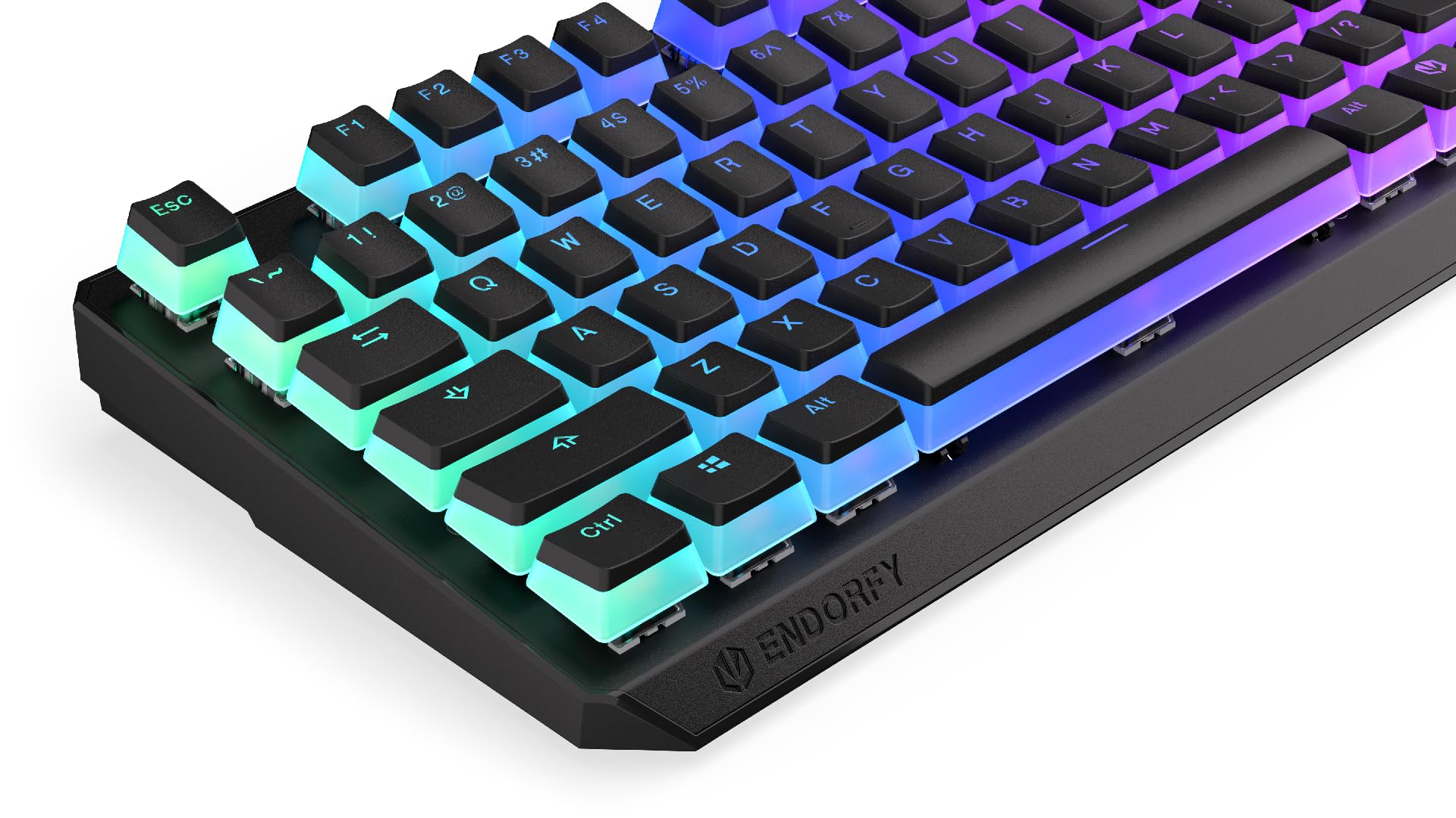 ENDORFY Thock TKL Wireless Red Pudding, tastiera meccanica TKL wireless, QWERTY, switch Kailh Box Red, retroilluminazione RGB, keycaps in PBT Pudding, EY5A119