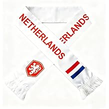 2026 World Cup the Netherlands Soccer Fan Scarf, Double Sided Scarf for Sport Fans