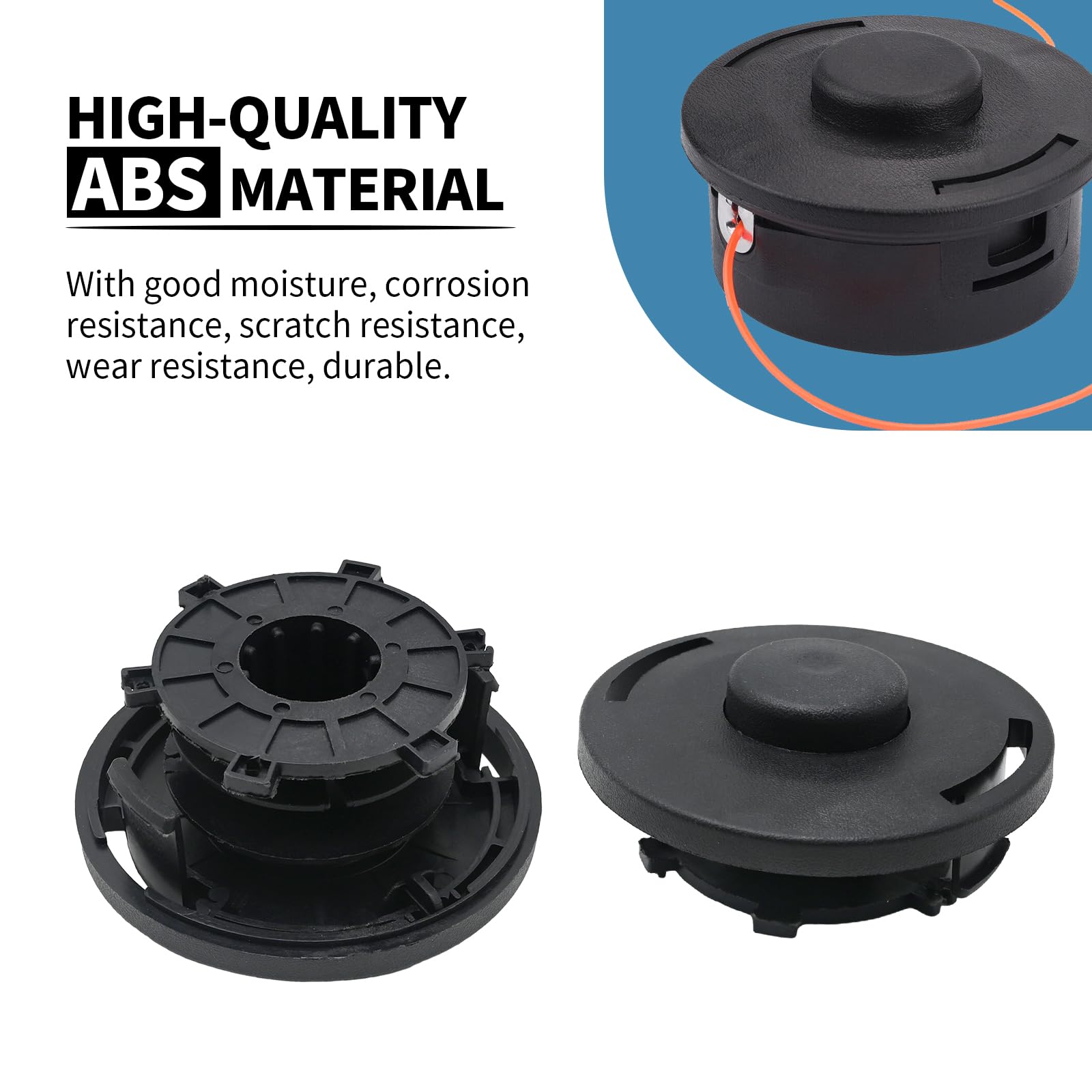 Anxingo 12 pezzi 25-2 bobine di ricambio per decespugliatore Stihl FS90 FS100 FS110 FS120 FS130 FS55 FS80 FS83 FS85