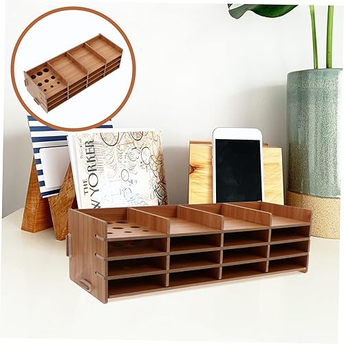 Miniatura 5 de EXCEART Bandejas de madera, 3 juegos de estante de almacenamiento, bandeja de arte de diamante, torre de herramientas de diamante, contenedor de