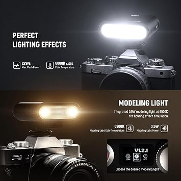 NEEWER Z160 Single Contact Camera Flash, 22Ws GN14 6000K Speedlite Light