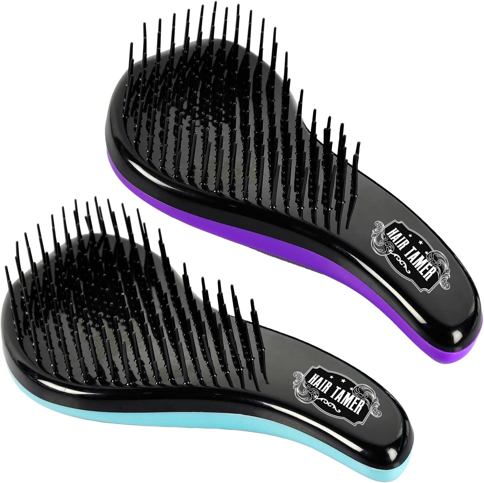 "Ergo" Detangling Brush PUR/TQ - Set of 2