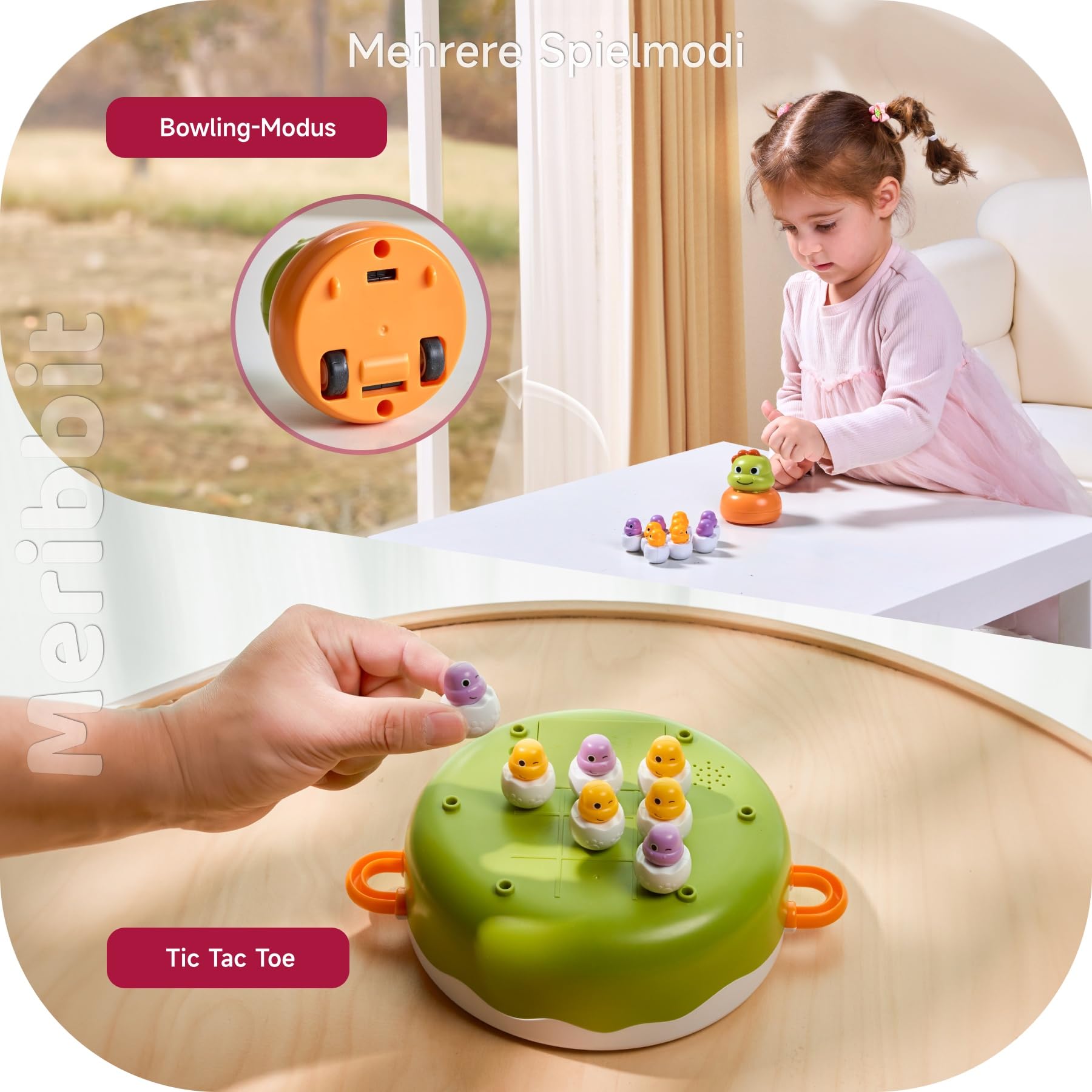 4 in 1 Angelspiel ab 2 3 4 5 Jahren, Aufspringendes & Musikdesign, Montessori Spielzeug Magnet Spiel, Musik Spielzeug für Junge Mädche