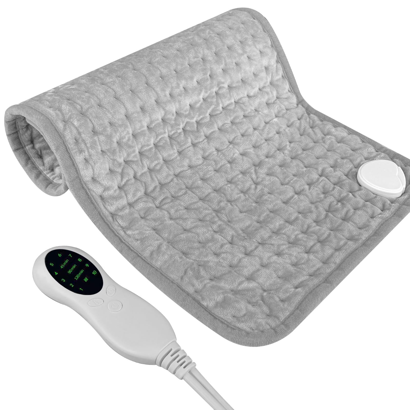 Jsdoin Heating pad, Electric Heat Pad with Automatic Switch-Off and 10 Temperature Levels ...