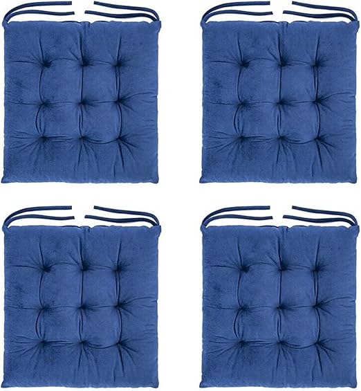 Aserell Seat Pads for Dining Chairs, 40x40cm Thick Kitchen Chair