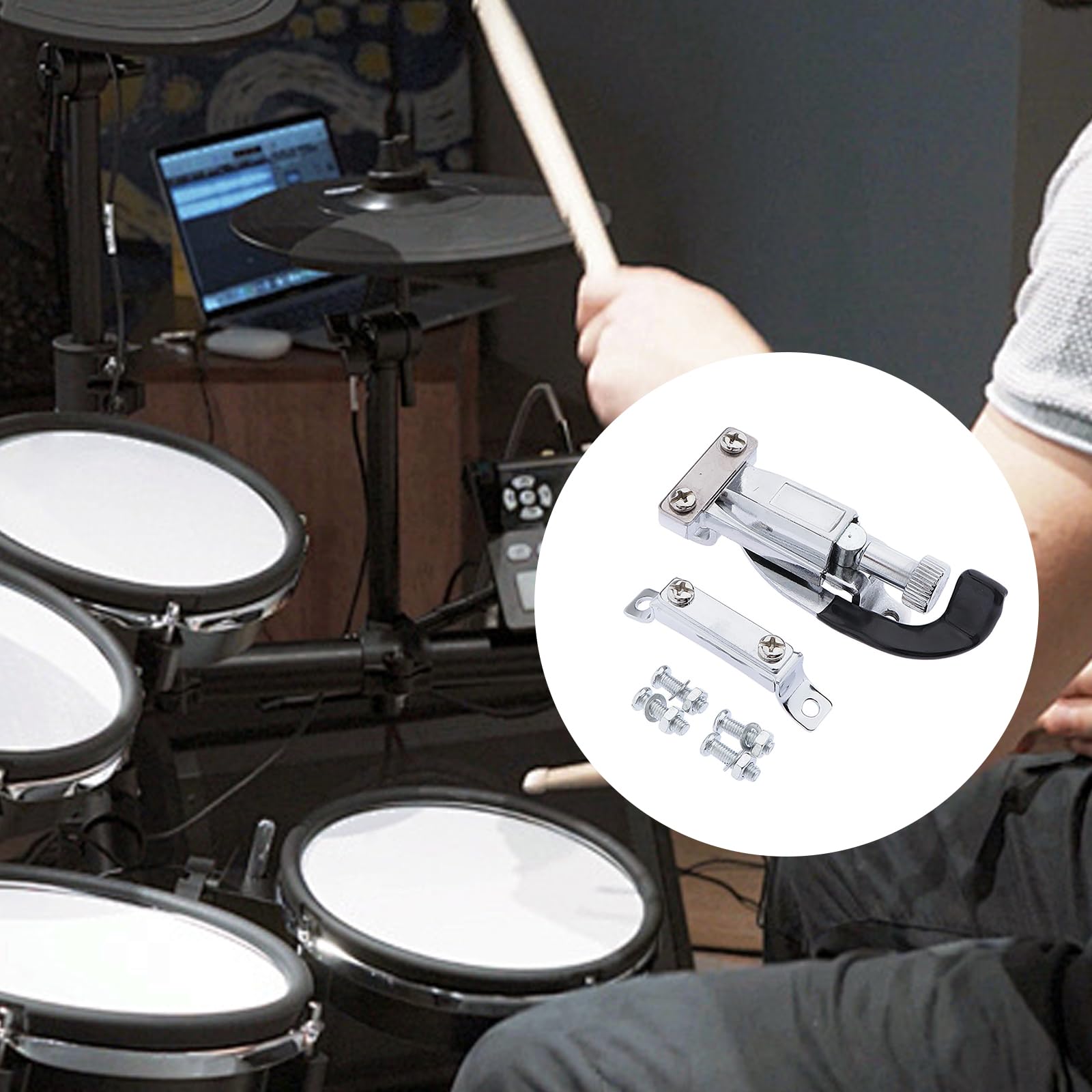 Snare Drum Strainer Throw Off Regulator With Mounting Screws Snare Drum Parts Easy Installation Drum Replacement Parts