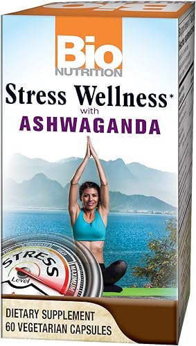 Estrés Bienestar con Ashwagandha, 60 Cápsulas Vegetarianas, Bio Nutrition