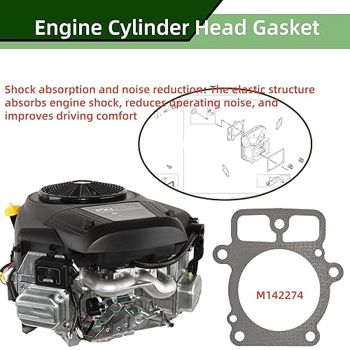 Miniatura 3 de Junta de cabeza de repuesto para Briggs 693997 401577 M142274 LA120 X130 X330 D130 E180 Z225 (paquete de 2)