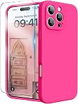 for iPhone 16 Pro Case, Liquid Silicone Case with Camera Protection Soft Gel Rubber Cover with Microfiber Lining Shockproof Protective Phone Case for iPhone 16 Pro 6.3", Light Brown