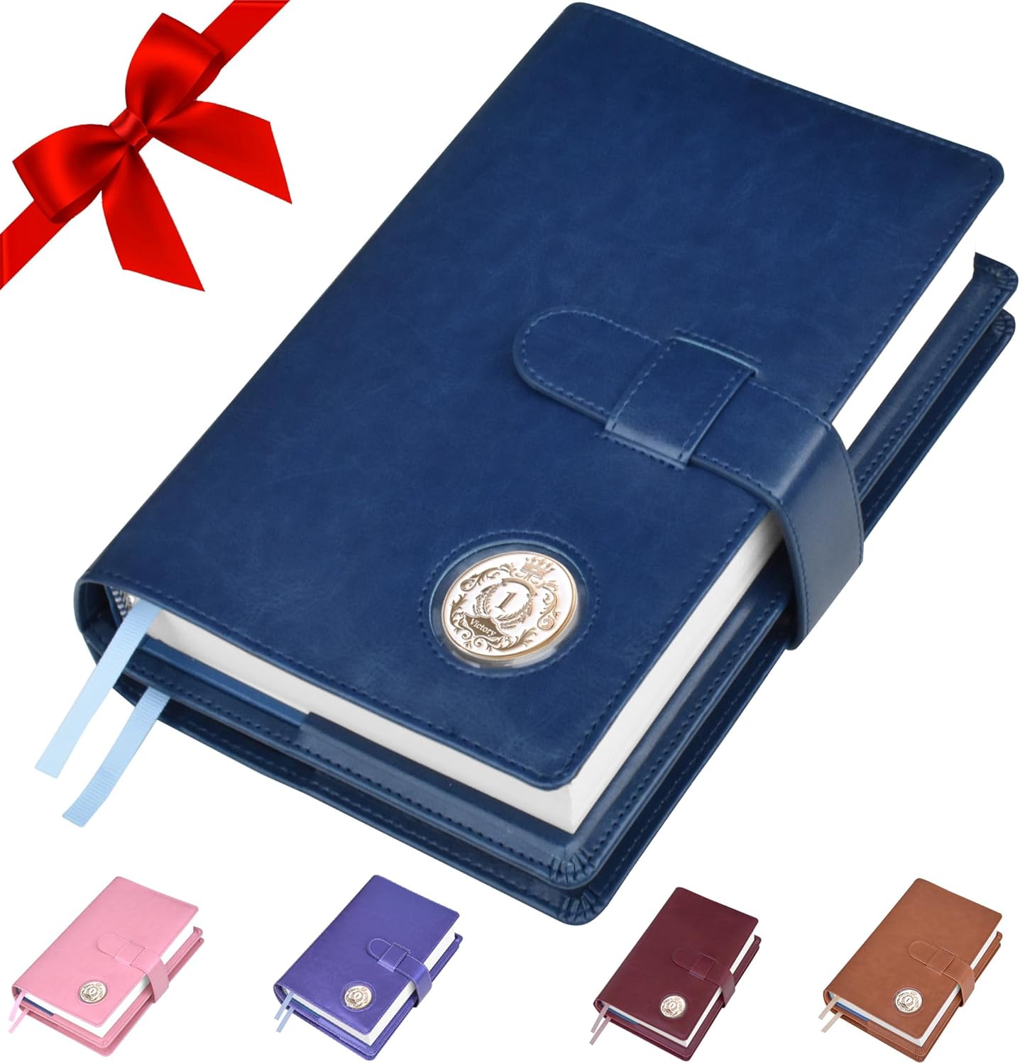 GALILEO AA Big Book Cover with 12 Steps & 12 Traditions (PU leather, medallion holder)