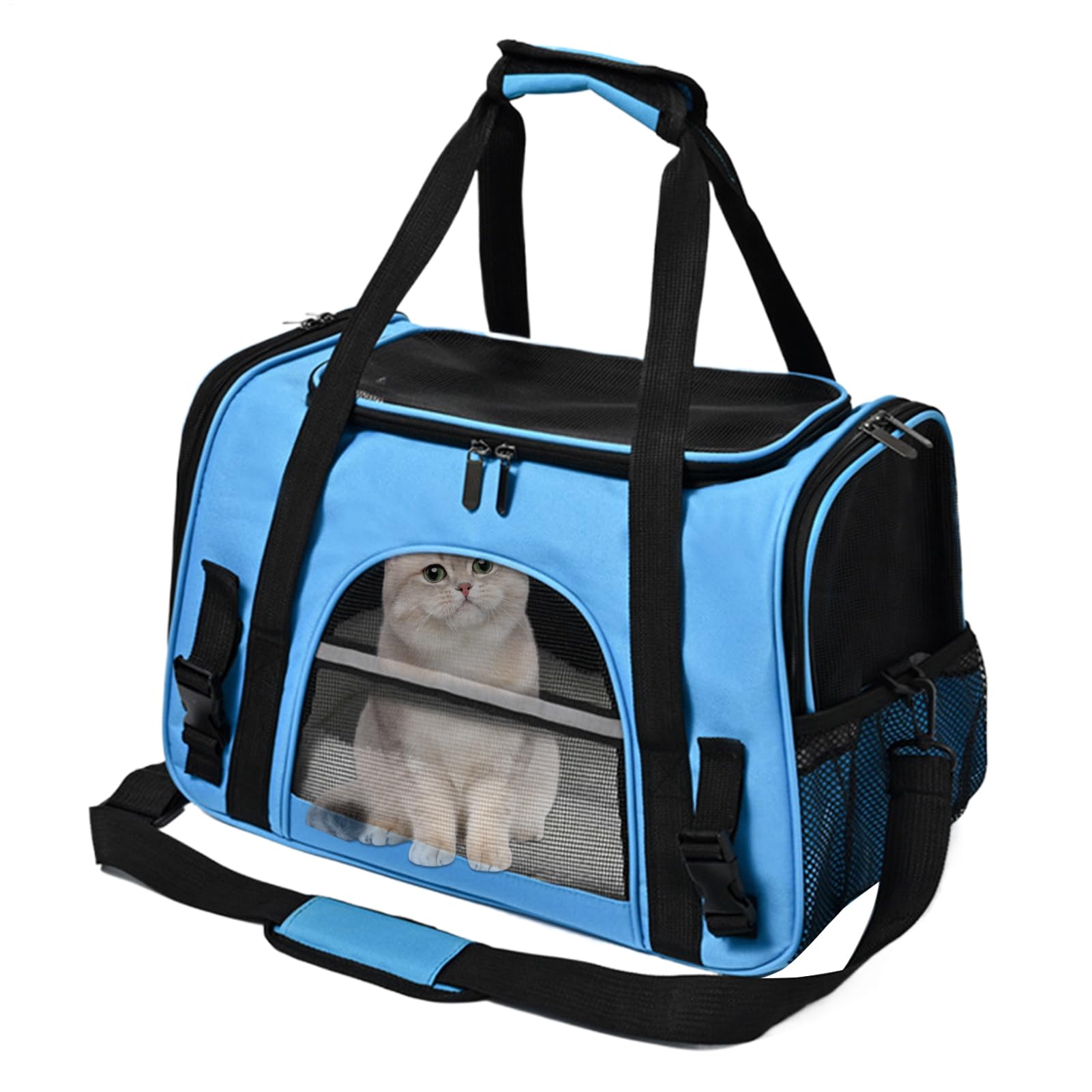 Sac de transport pour chat et petit chien cabine avion respirant léger de voyage