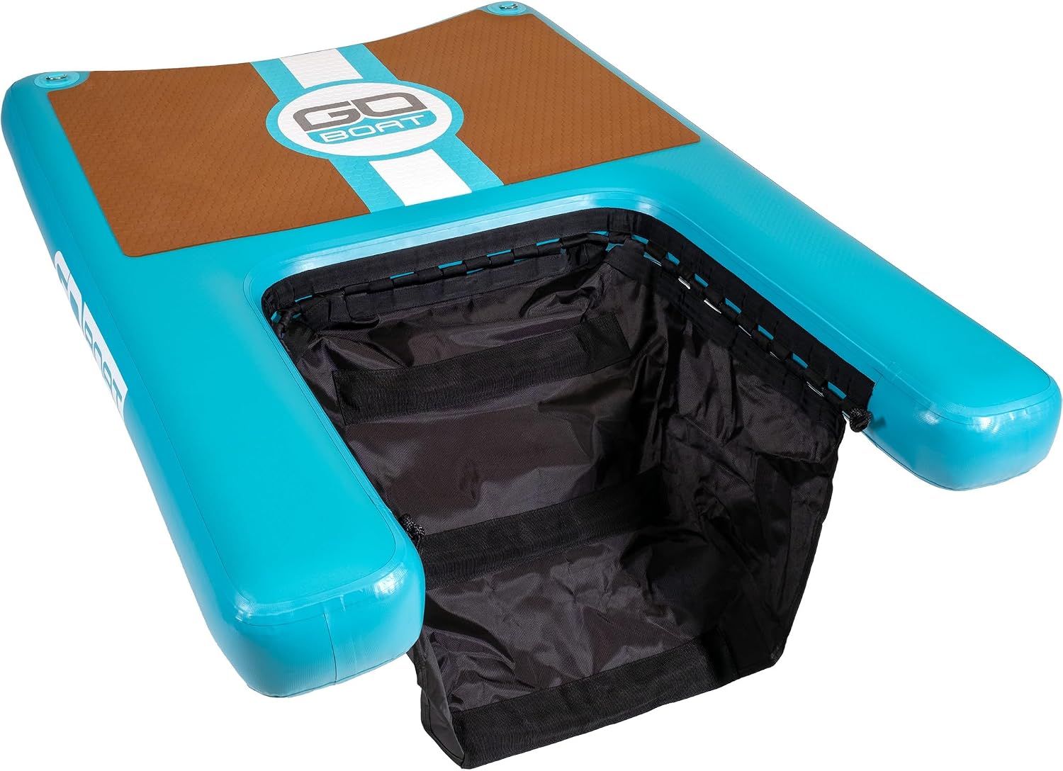 GoBoat Dog Dock – Inflatable Pet Ramp with Weighted Mesh | Easy Water Access for Dogs | Great for Oceans, Lakes, Rivers, Ponds, and Pools | Portable & Durable