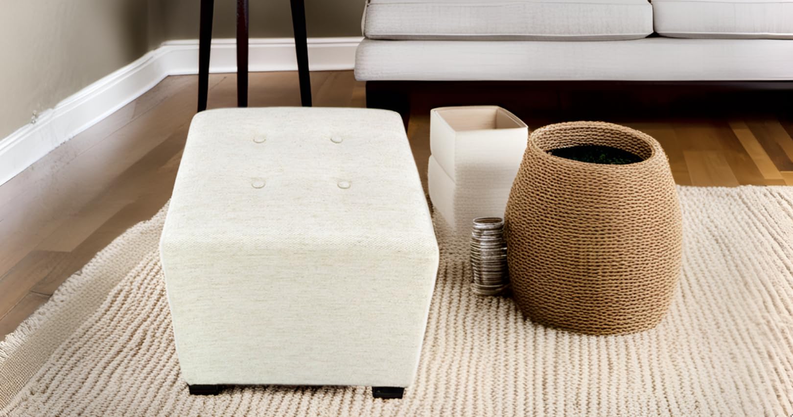 Amazon｜MJL Furniture Designs Merton Collection 布張りキューブ