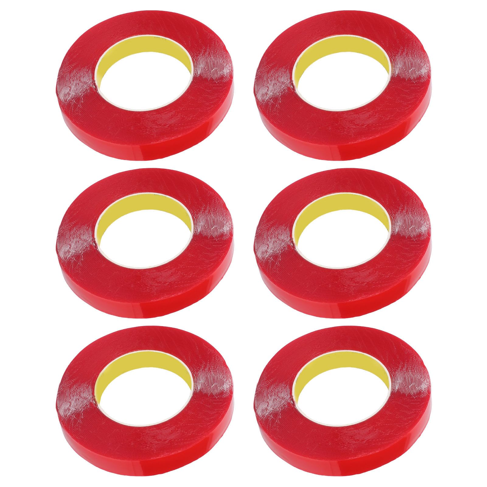 Nastro biadesivo per montaggio Resistente alle intemperie Adesivo forte rimovibile No per pareti Interni Esterni 6 rotoli 20 mm x 10 m Materiale acrilico