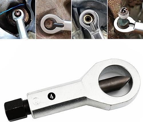 Miniatura 6 de Grieta divisora de tuercas de metal, herramienta divisora de tuercas de metal resistente, 4 piezas extractor manual de tuercas de presión para