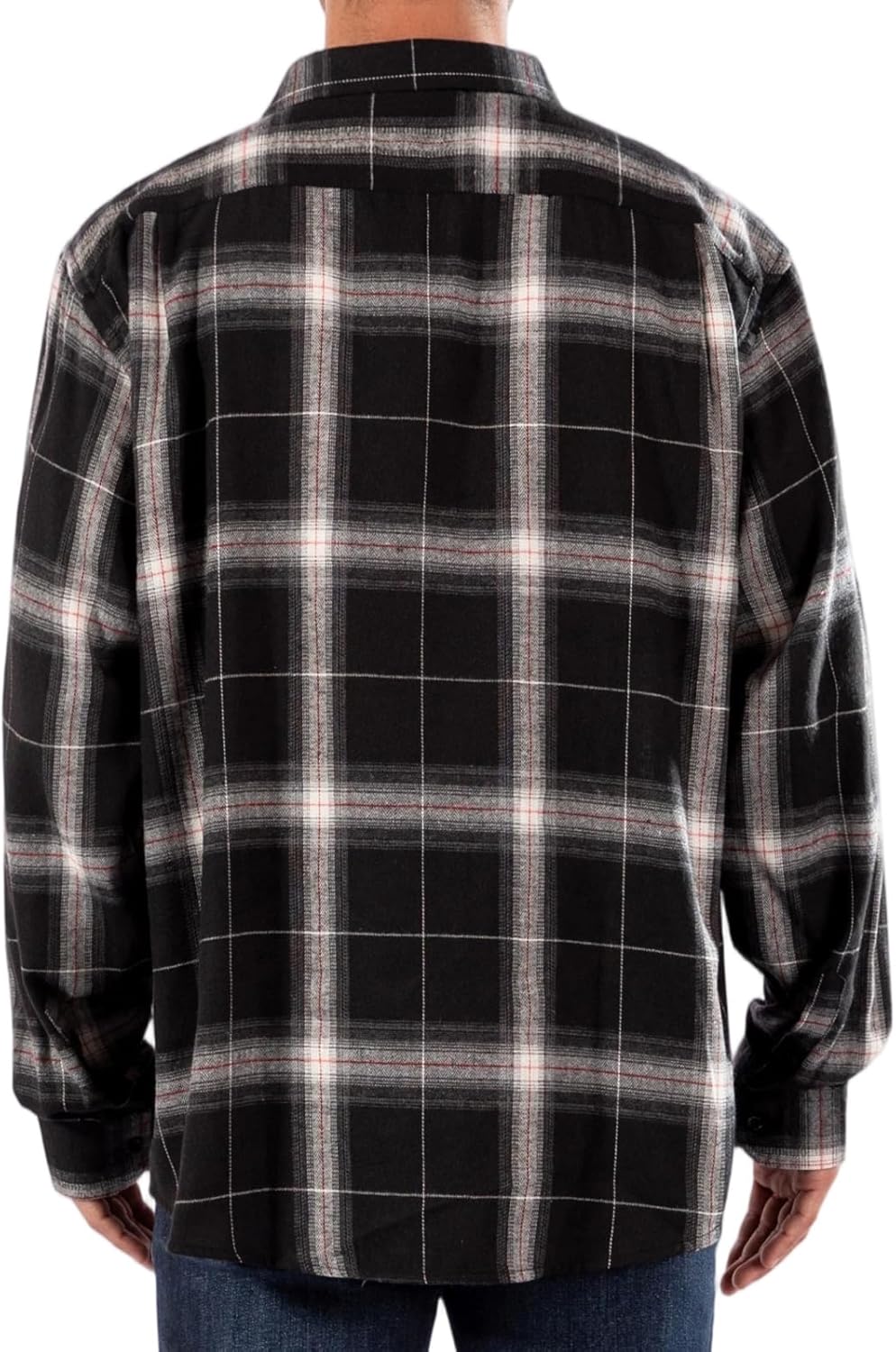 Men's Flannel Plaid Shirts Long Sleeve Button Down Shirt Casual Cozy & Warm Fall Shirts with Pockets - Image 4