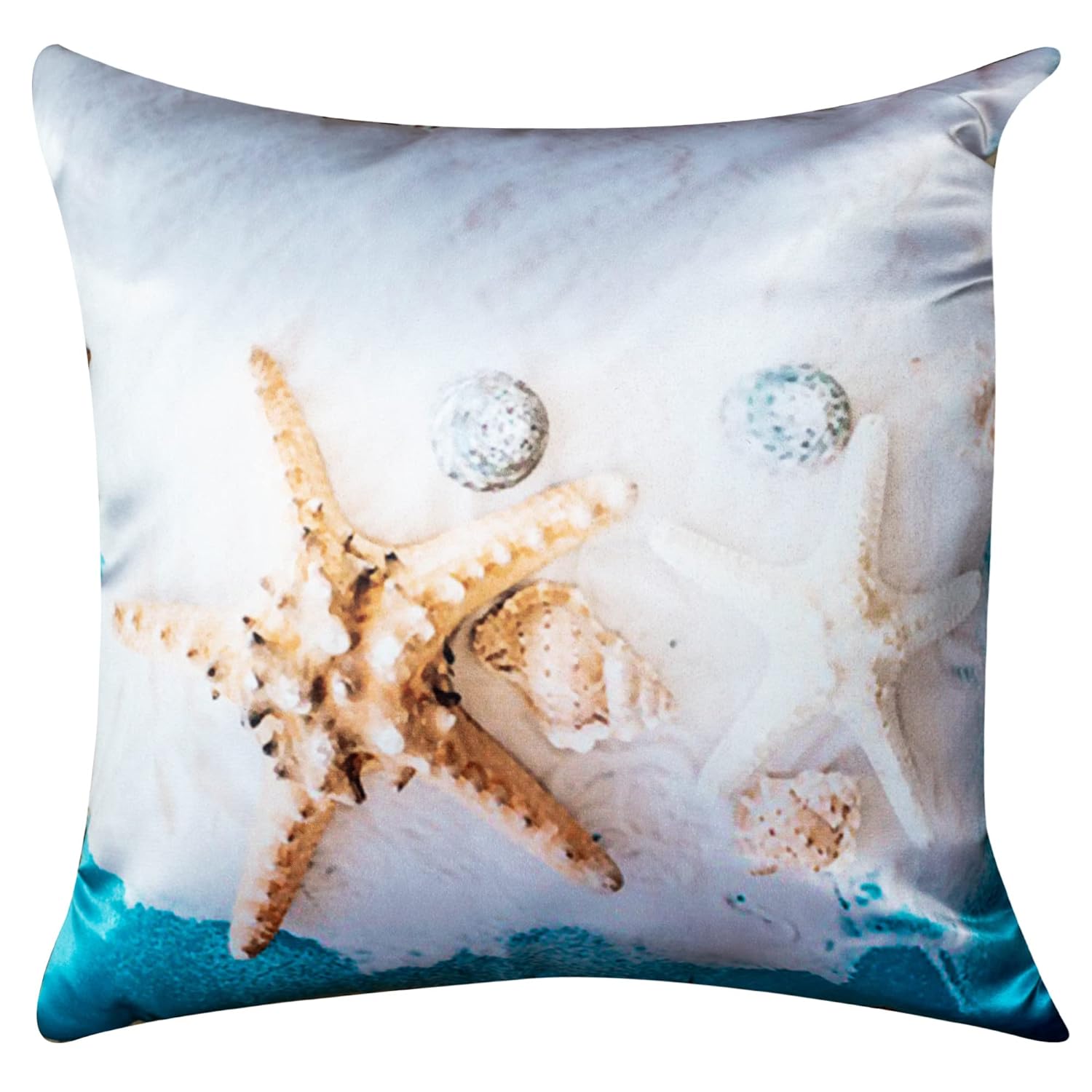 Vendola Under The Sea Microfiber Satin 250TC Cushion Pillow Covers, Multicolor, Set of 5 (24X24 Inches) 2 71yo1ZToIsL. SL1500