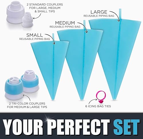 Miniatura 3 de mangas pasteleras y set de puntas premium