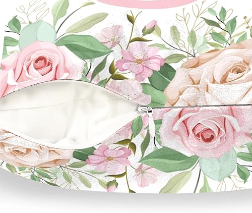 Miniatura 3 de Funda de almohada con nombre personalizado, funda de almohada de flores, funda de almohada cuadrada, regalos de cumpleaños para mamá, sofá, cama, 16