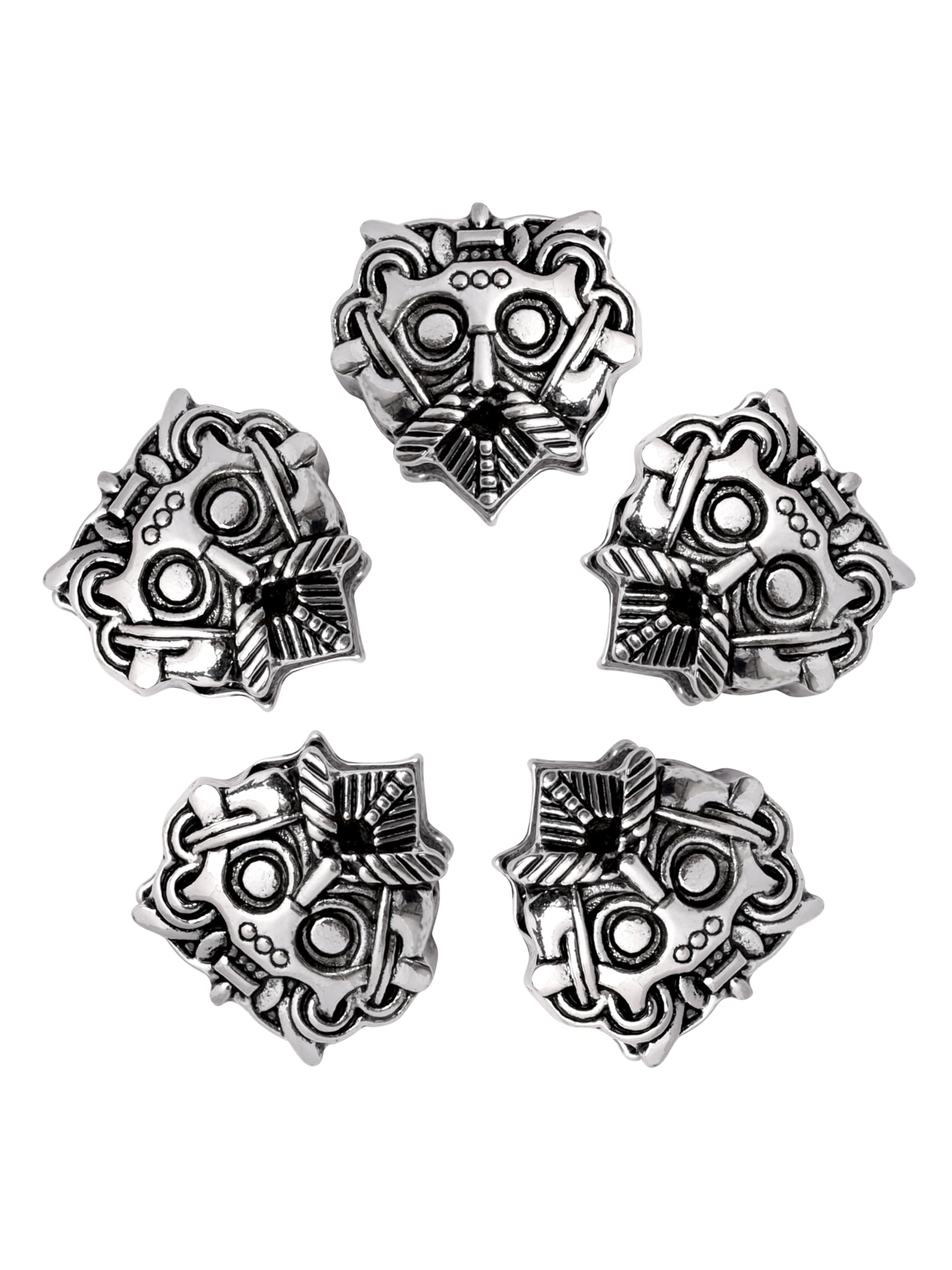 HAQUIL Viking Odin Perlen-Set – 5-teilig, Vintage Look Für Haare