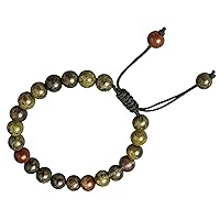 Vista 434 de Amazing Gemstone Yaxaite Bracelet for Women Men's Gifts - Protection Healing Crystal Bracelet - 8mm Gemstone Beaded Adjustable Bracelet Pulseras
