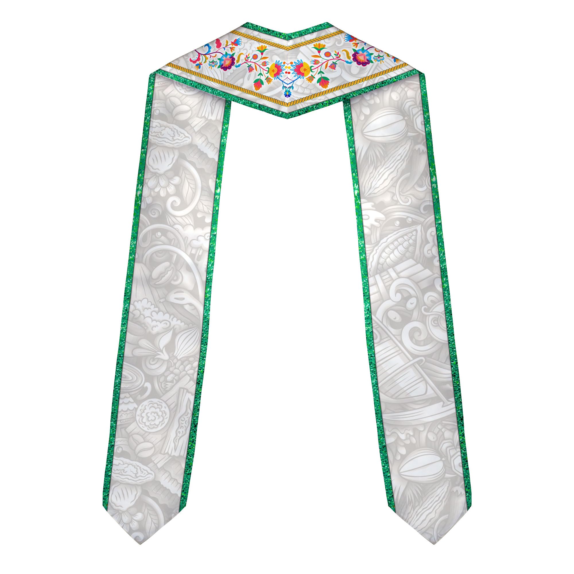 MonkeyVan Custom Nigerian Graduation Sash Nigeria Graduation Stole Personalized Nigerian American Flag Graduation Sash 2025 Style 8