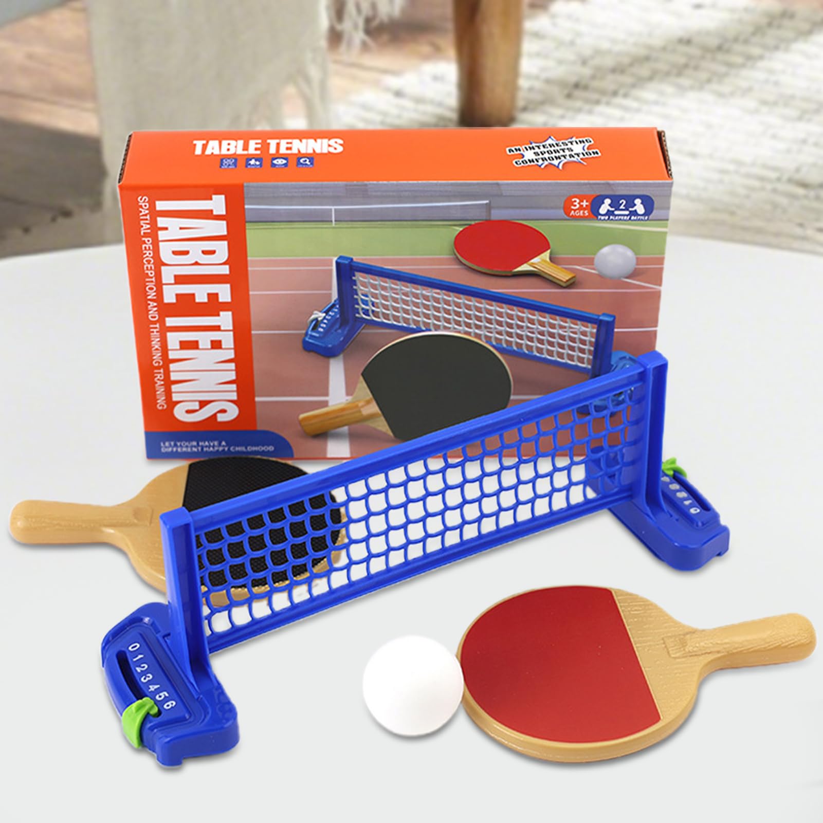 Set Gioco Tennis Tavolo,Gioco Sportivo Con Pallina Da Tavolo | Gioco Interattivo Per Adulti Adolescenti Famiglia Feste Viaggio Casa Scuola Compleanno Intrattenimento Indoor