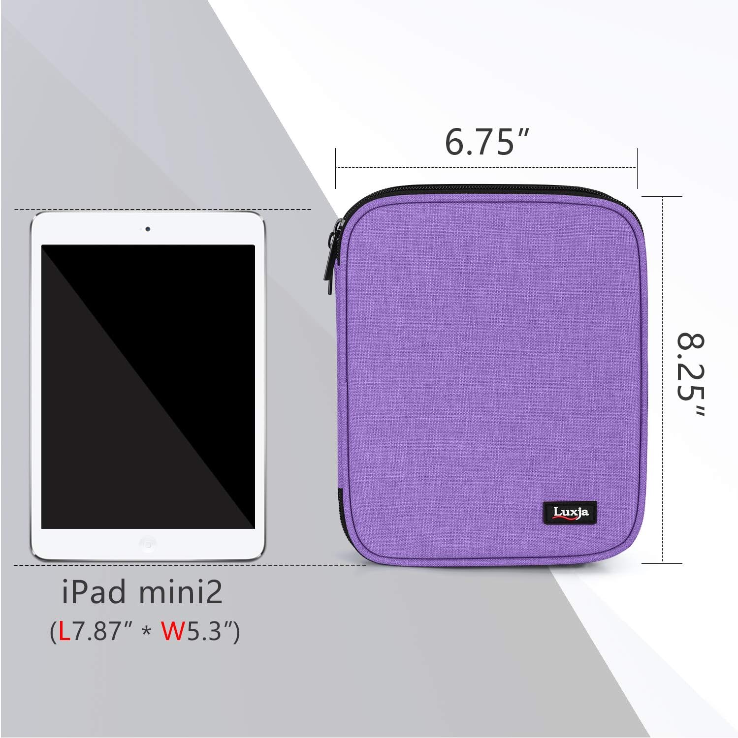 LUXJA Carrying Bag Compatible with Cricut Pen Set and Basic Tool Set, Double-layer Organizer Compatible with Cricut Accessories (Bag Only), Purple
