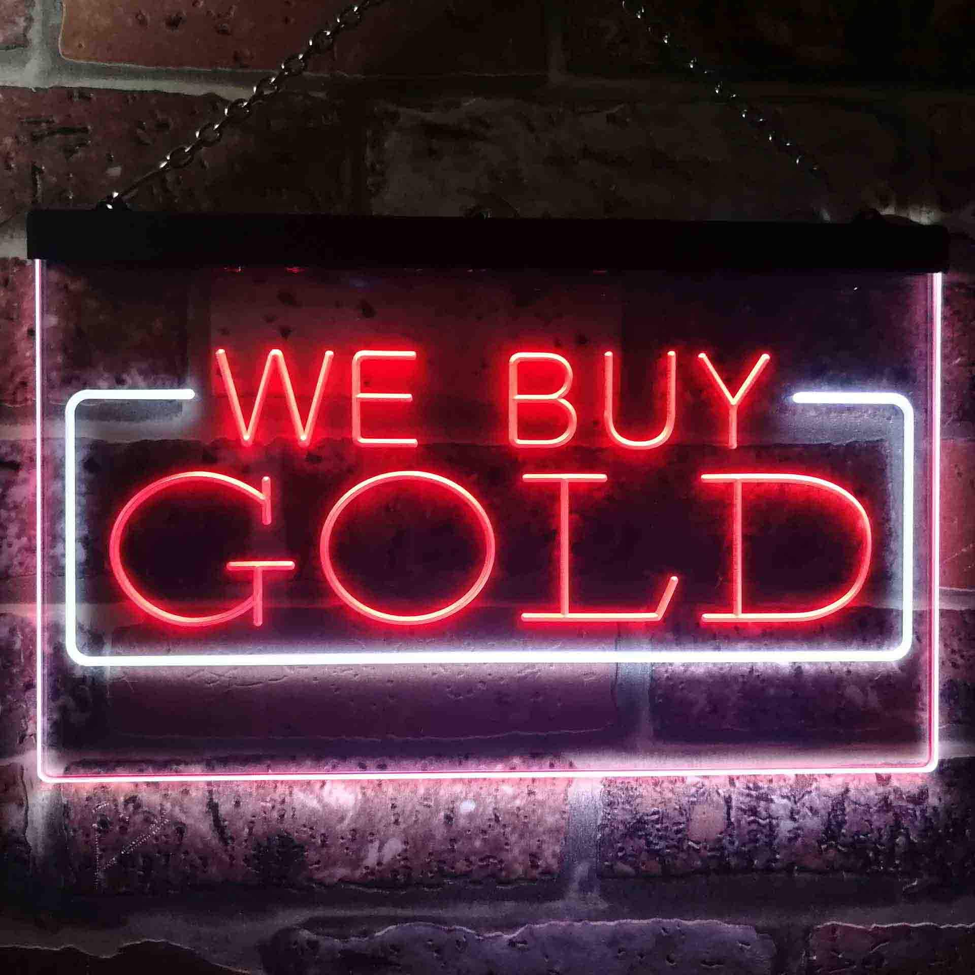Amazon | We Buy Gold Shop Dual Color LED看板 ネオンプレート