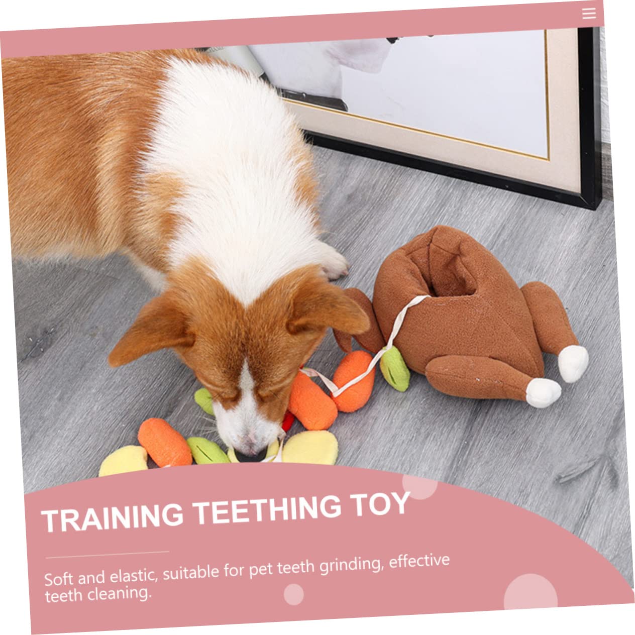 ABOOFAN 3stücke Interaktives Hunde-Spielzeug Im Truthahn-Design Kauspielzeug Für Hunde Geeignet Für Weihnachten Fördert Schnüffeln Emotionale Bindung Langlebig Und Unterhaltsam