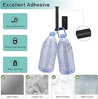 Vista 3 de Toilet Paper Holder Self Adhesive Toilet Paper Roll Holder Stainless Steel No Drilling Wall Mount Roll Holders for Bathroom Kitchen, Black